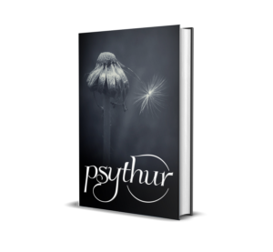Cover of Psythur, a poetry anthology featuring gothic, romantic, and speculative works by international poets, published by The Ravens Quoth Press.