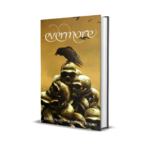 Cover of Evermore, a gothic poetry anthology inspired by Edgar Allan Poe, featuring international poets exploring themes of horror, loss, and the supernatural.