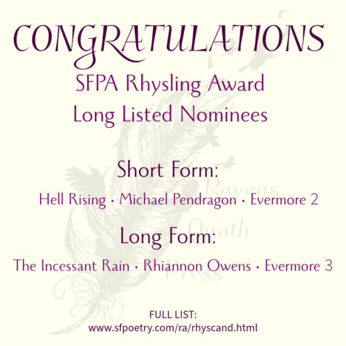 SFPA Rhysling Award 2024 Long List Nominees